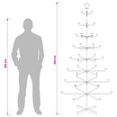 Metal juletræ med holder KUOPIO 210 cm Stål Guld