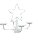 Metal juletræ med holder KUOPIO 90 cm Stål Hvid