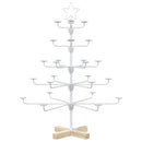 Metal juletræ med holder KUOPIO 90 cm Stål Hvid