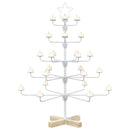 Metal juletræ med holder KUOPIO 90 cm Stål Hvid
