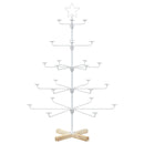 Metal juletræ med holder KUOPIO 125 cm Stål Hvid