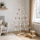 Metal juletræ med holder KUOPIO 150 cm Stål Hvid