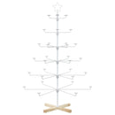 Metal juletræ med holder KUOPIO 150 cm Stål Hvid