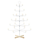 Metal juletræ med holder KUOPIO 150 cm Stål Hvid