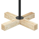 Metal juletræ KUOPIO 90 cm Stål Sort