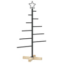 Metal juletræ KUOPIO 90 cm Stål Sort