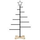 Metal juletræ KUOPIO 90 cm Stål Sort