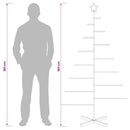 Juletræ i metal med fod KUOPIO 180 cm Stål Sort