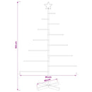 Metal juletræ KUOPIO 150 cm Stål Guld