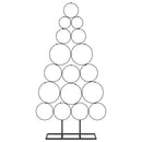 Metal juletræ KUOPIO 90 cm Stål Sort
