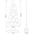Metal juletræ KUOPIO 125 cm Stål Hvid