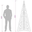 Metal juletræ KUOPIO 210 cm Stål Sort