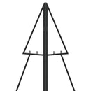 Metal juletræ KUOPIO 210 cm Stål Sort