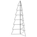 Metal juletræ KUOPIO 210 cm Stål Sort