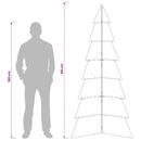 Metal juletræ KUOPIO 210 cm Stål Sort