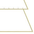 Metal juletræ KUOPIO 140 cm Stål Guld