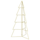 Metal juletræ KUOPIO 140 cm Stål Guld