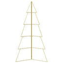 Metal juletræ KUOPIO 140 cm Stål Guld