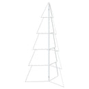 Metal juletræ KUOPIO 140 cm Stål Hvid