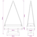 Metal juletræ KUOPIO 90 cm Stål Sort