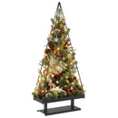 Metal juletræ KUOPIO 150 cm Stål Sort