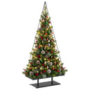 Metal juletræ KUOPIO 210 cm Stål Sort