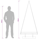 Metal juletræ KUOPIO 210 cm Stål Sort
