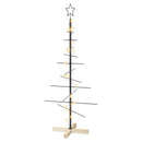 Metal juletræ KUOPIO 120 cm Varm hvid Stål Sort