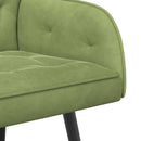 2-personers sofa med metalben 2-personers Lys grøn Fløjl