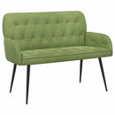 2-personers sofa med metalben 2-personers Lys grøn Fløjl