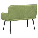 2-personers sofa med metalben 2-personers Lys grøn Fløjl
