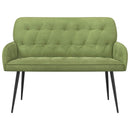 2-personers sofa med metalben 2-personers Lys grøn Fløjl