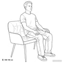 2-personers sofa med metalben 2-personers Lys grøn Fløjl