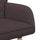 2-personers sofa med ben i massivt træ 2-personers Mørk Brun