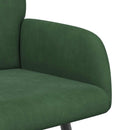 2-personers sofa med metalben 2-personers Mørkegrøn Velourstof