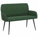 2-personers sofa med metalben 2-personers Mørkegrøn Velourstof