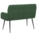 2-personers sofa med metalben 2-personers Mørkegrøn Velourstof