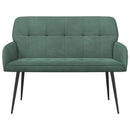 2-personers sofa med metalben 2-personers Havgrøn Fløjl
