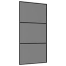 Skydedør 102 x 205 cm Hærdet Glas og Aluminium