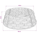 Juletrækrave Rund Brun Vask Dia. 105 x 28 cm Vandhyacint