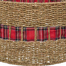 Juletrækrave Rund Naturfarvet Dia. 105 x 28 cm Søgræs