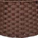 Juletrækrave Rund Mørk Brun Dia. 75 x 25 cm polyrattan