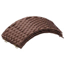 Juletrækrave Rund Mørk Brun Dia. 75 x 25 cm polyrattan