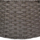 Juletrækrave Rund Grå Dia. 105 x 28 cm polyrattan