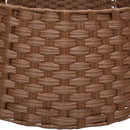Juletrækrave Rund Lys Brun Dia. 60 x 22 cm polyrattan