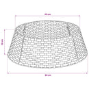 Juletrækrave Rund Lys Brun Dia. 60 x 22 cm polyrattan