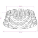Juletrækrave Rund Lys Brun Dia. 105 x 28 cm polyrattan