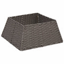 Juletrækrave Firkantet Grå 70 x 70 x 28 cm polyrattan