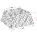 Juletrækrave Firkantet Lys Brun 60 x 60 x 28 cm polyrattan