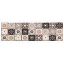 Køkken tæppe Grå og beige mosaik 180 x 60 cm 100% polyamid